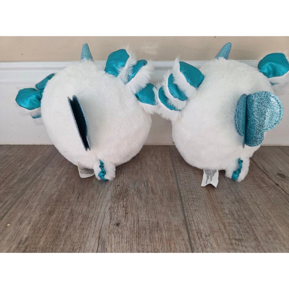 ZURU Rainbocorns White Axolotl Unicorn Plush Pair - Sparkle Heart - Picture 3 of 4